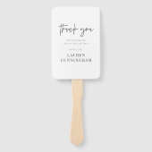 Modern Simple Minimalistisch Chic Vielen Dank Fächer (Vorderseite)