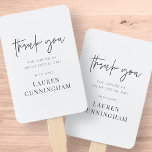 Modern Simple Minimalistisch Chic Vielen Dank Fächer<br><div class="desc">Design besteht aus modernem,  schicken Typografie mit Sans Serif und Serif Schriftart.</div>