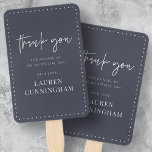 Modern Simple Minimalistisch Chic Vielen Dank Fächer<br><div class="desc">Design besteht aus modernem,  schicken Typografie mit Sans Serif und Serif Schriftart.</div>
