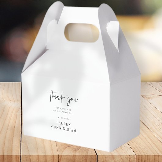 Modern Simple Minimalistisch Chic Vielen Dank Geschenkschachtel