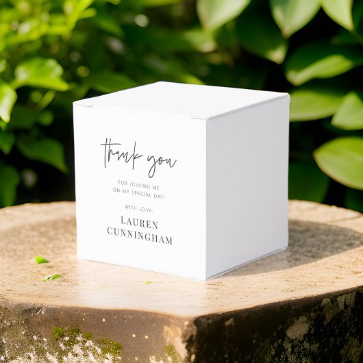 Modern Simple Minimalistisch Chic Vielen Dank Geschenkschachtel