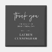 Modern Simple Minimalistisch Chic Vielen Dank Magnet (Vorne)
