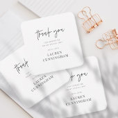 Modern Simple Minimalistisch Chic Vielen Dank Mitteilungskarte