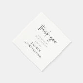 Modern Simple Minimalistisch Chic Vielen Dank Serviette (Ecke)