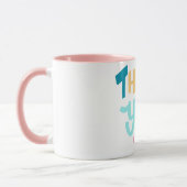 Modern Simple Minimalistisch Chic Vielen Dank Tasse (Links)