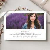 Modern Simple Minimalistisch Dankeschön an Typogra Dankeskarte