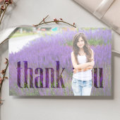 Modern Simple Minimalistisch Dankeschön an Typogra Dankeskarte