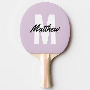 Modern Simple Monogram Name Minimalistisch Tischtennis Schläger