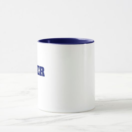 Modern Simple Monogram personalisiert name Tasse (Zentrum)