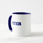 Modern Simple Monogram personalisiert name Tasse (Vorderseite Links)