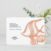 Modern Simple Nautical New Zuhause Announccard (Stehend Vorderseite)