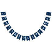 Modern Simple Navy Blue Herzlichen Glückwunsch Abs Wimpelkette (Alle)