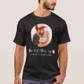 Modern Simple Niedlich Daddy Baby First Vathday T-Shirt (Vorderseite)