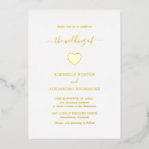 Modern Simple Niedlich Heart Elegante Hochzeit