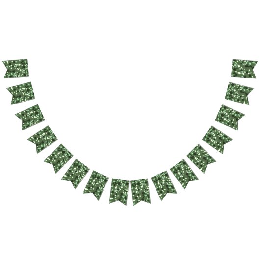 Modern Simple Olive Green Terrazzo Wimpelkette (Alle)