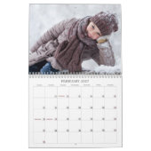 Modern Simple One Foto pro Monat Script Kalender (Feb 2027)
