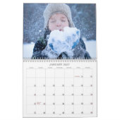 Modern Simple One Foto pro Monat Script Kalender (Jan 2027)