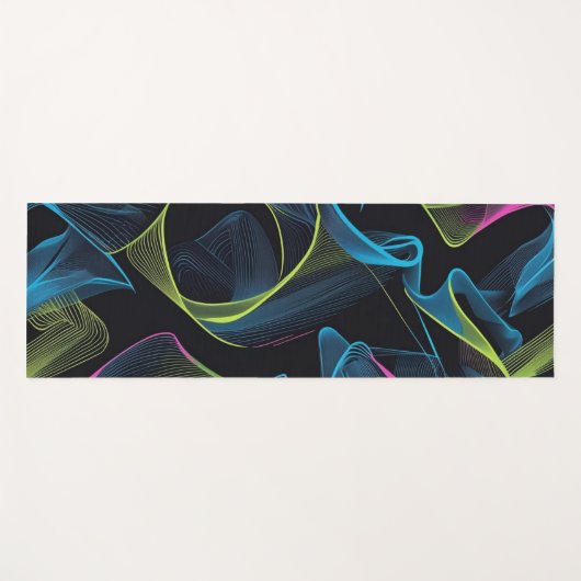 Modern Simple pattern geometric girly stripes Yogamatte (Vorderseite (Horizontal))