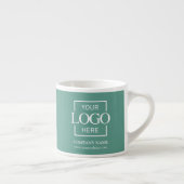 Modern Simple Personalized Company Branding Logo Espressotasse (Rechts)