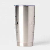 Modern Simple Personalized Company Logo Branded Thermobecher (Rechts)