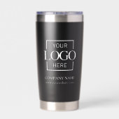 Modern Simple Personalized Company Logo Branded Thermobecher (Rückseite)