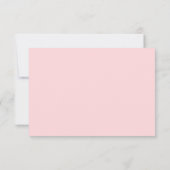 Modern Simple Photo Blush Pink Wedding Save The Date (Rückseite)
