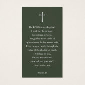 Modern Simple Photo Funeral Memorial Prayer Cards (Rückseite)