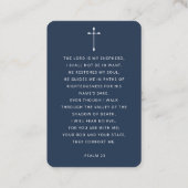 Modern Simple Photo Funeral Memorial Prayer Cards Visitenkarte (Rückseite)