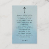 Modern Simple Photo Funeral Memorial Prayer Cards Visitenkarte (Rückseite)