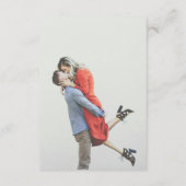 Modern Simple Photo Wedding Begleitkarte (Rückseite)