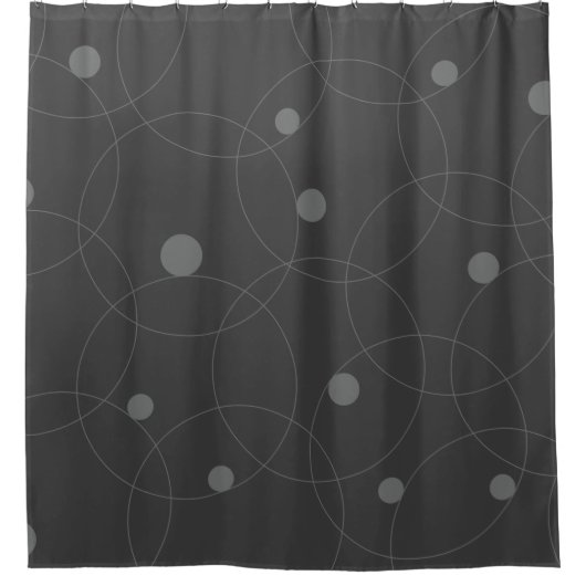 Modern, simple, playful, fun pattern of circles duschvorhang (Vorderseite)