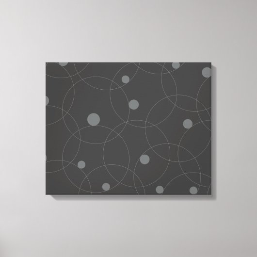 Modern, simple, playful, fun pattern of circles leinwanddruck (Vorderseite)