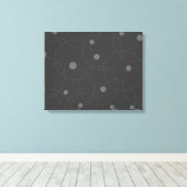 Modern, simple, playful, fun pattern of circles leinwanddruck (Insitu (Holzboden))
