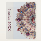 Modern Simple Pretty Colorful Cute Mandala Planer (Rückseite)