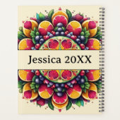 Modern Simple Pretty Cute Colorful Mandala Planer (Rückseite)