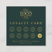 Modern Simple Professional Custom Business Logo  Treuekarte (Vorderseite)