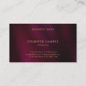 Modern Simple Professional Elegant Gold Monogram Visitenkarte (Rückseite)