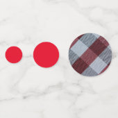 Modern Simple Red Merry Weihnachtsmuster Konfetti (Vorderseiten)