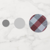 Modern Simple Red Merry Weihnachtsmuster Konfetti (Rückseiten)