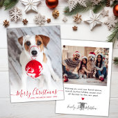 Modern Simple Red Script 2 Foto Weihnachten