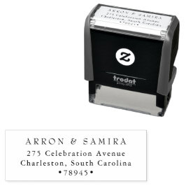 Modern Simple Return Address Self-inking Stamp Permastempel