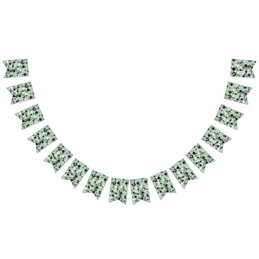Modern Simple Sage Green Terrazzo Wimpelkette (Alle)