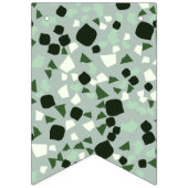 Modern Simple Sage Green Terrazzo Wimpelkette (Erste Fahne)