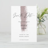 Modern Simple Sand Terracotta Pinakothek Züst Save The Date (Stehend Vorderseite)