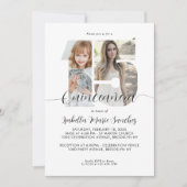Modern Simple Script 15 Quinceanera Foto Geburtsta Einladung (Vorderseite)