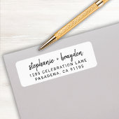 Modern Simple Script 50. Geburtstag Rücksendeadres