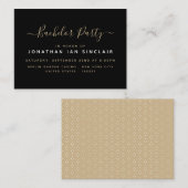 Modern Simple Script Bachelor Party Ticket Einladu (Vorne/Hinten)