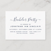 Modern Simple Script Bachelor Party Ticket Einladu (Vorderseite)