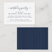 Modern Simple Script Birthday Party Ticket (Vorne/Hinten)