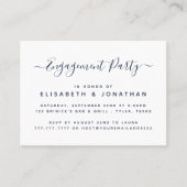 Modern Simple Script-Engagement Party Ticket (Vorderseite)